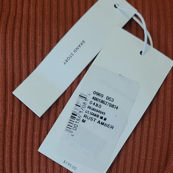 New Vince Terracotta Long Sleeve Dress - Picture 4 of 6